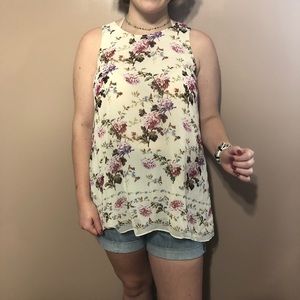 Floral business tank top❣️